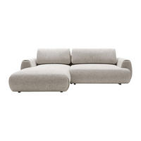 SCHLAFSOFA - 4 Personen - Stoff - Hellgrau - - Hellgrau, Textil (270/81/167cm) - Vente-Unique