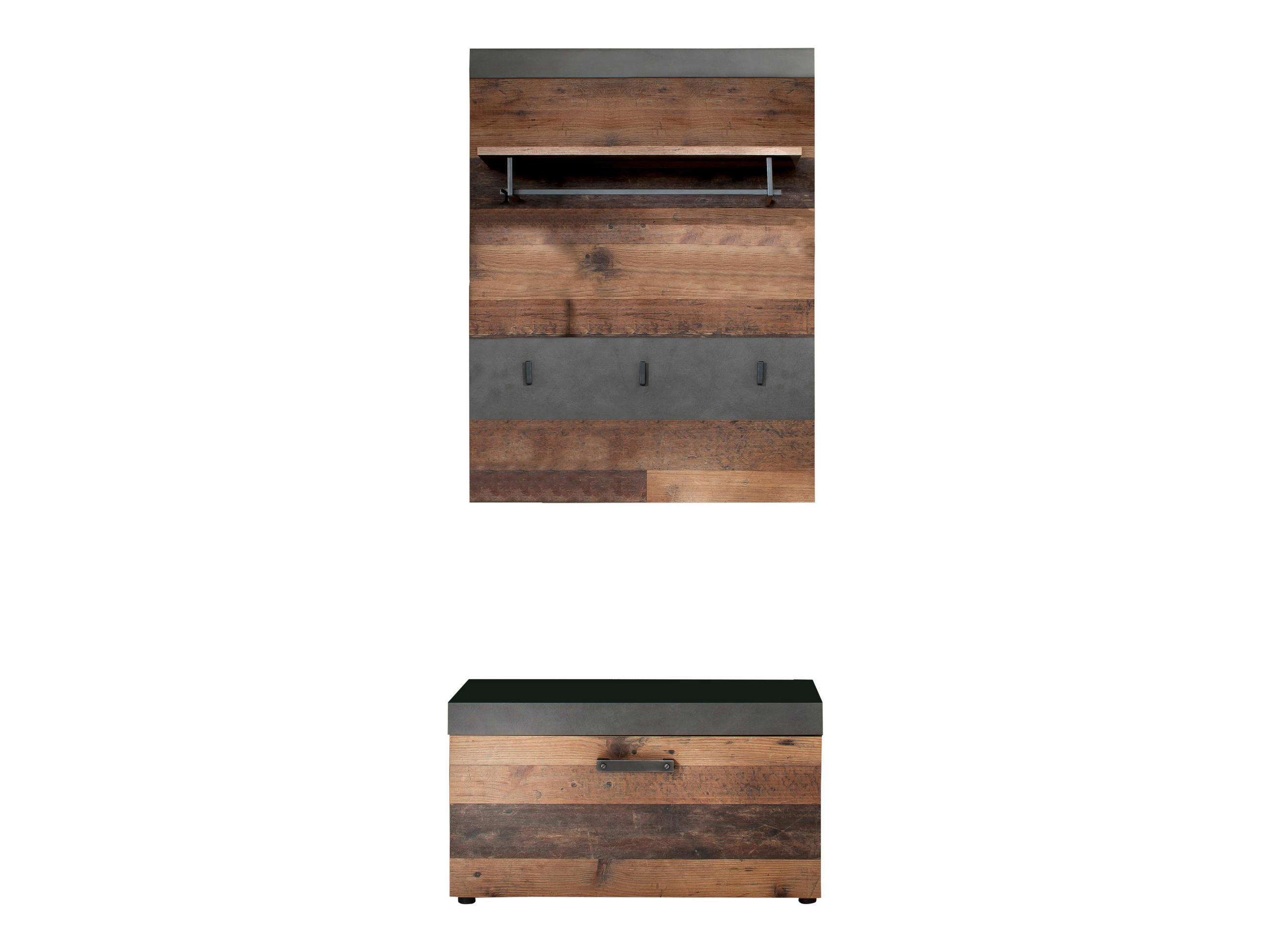 GARDEROBE Braun - Braun, Holzwerkstoff (80/192/37cm) - ebuy24