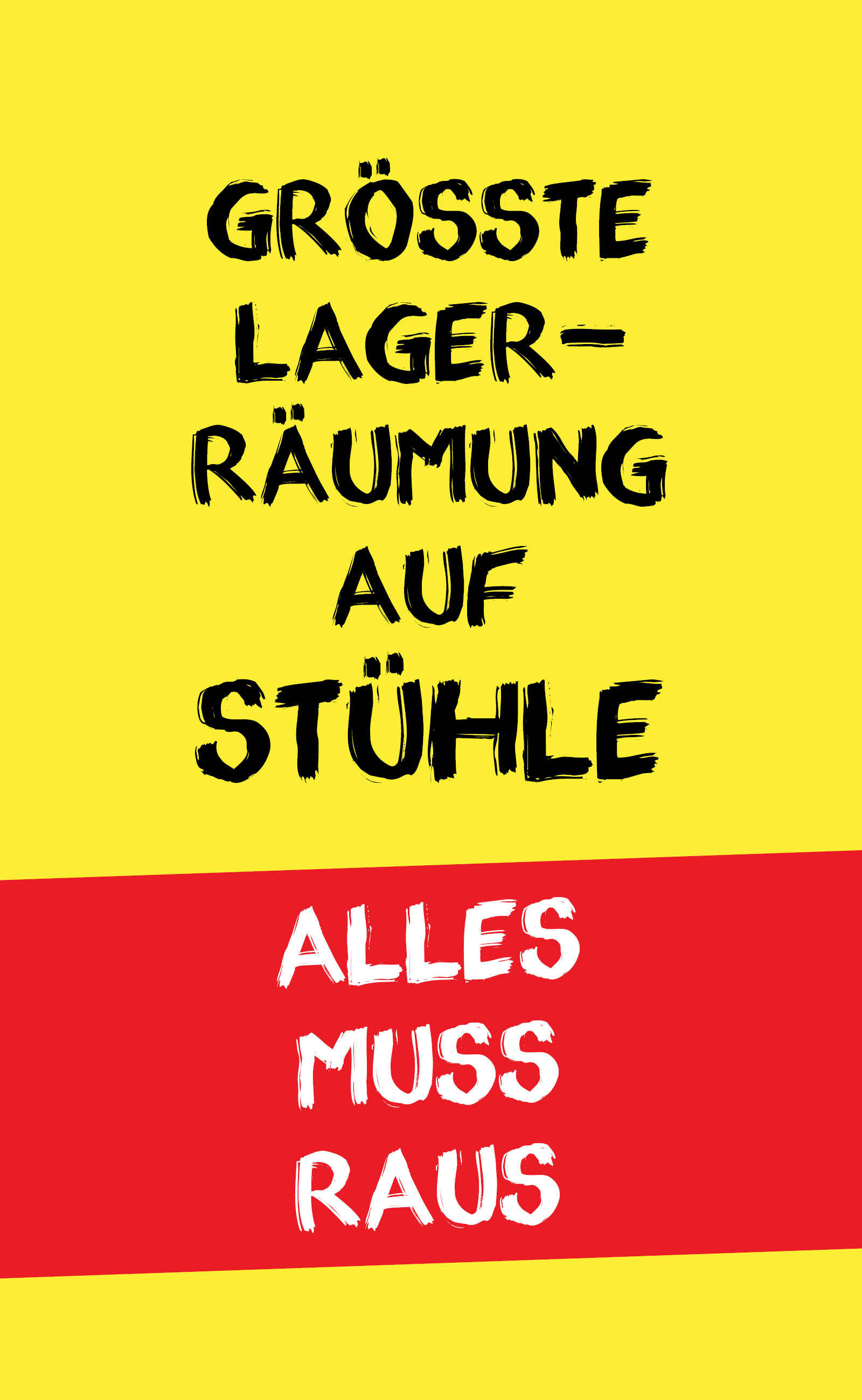 Größte Lagerräumung auf Stühle - Alles muss raus