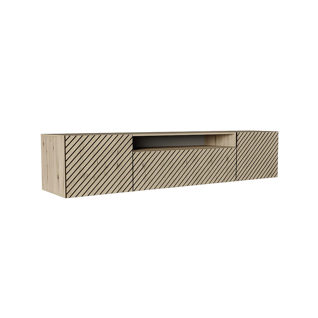 TV-SCHRANK SENTO - Eiche Artisan, Holzwerkstoff (200/40/41cm) - Meblini