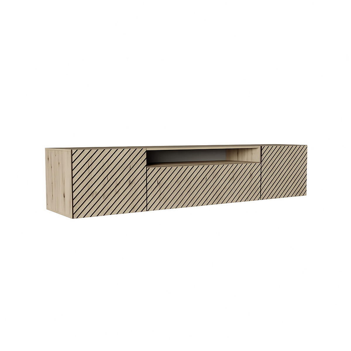 TV-SCHRANK SENTO - Eiche Artisan, Holzwerkstoff (200/40/41cm) - Meblini