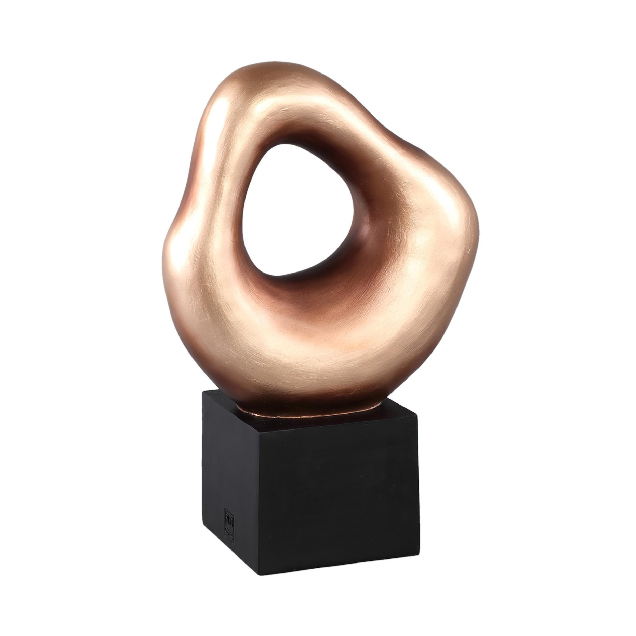 SKULPTUR Dolcey Gold 27/14/40cm - Goldfarben, Kunststoff (14/40/27cm) - PTMD Collection