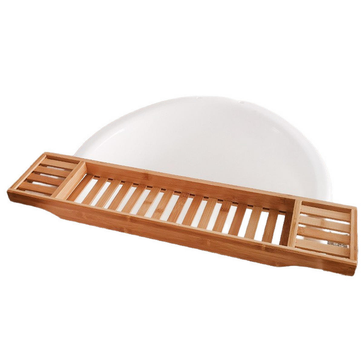 BADEWANNENABLAGE,BAMBUS, 70 × 14,5 × 5 cm - Dunkelbraun, Holz (14.5/4/70cm) - Weltevree