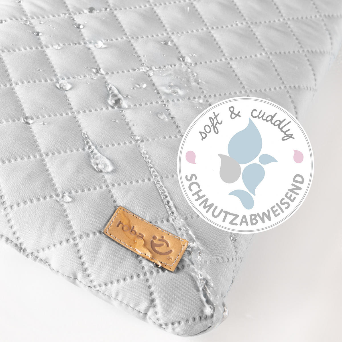 WICKELAUFLAGE roba Style grau - Grau, Textil (85/75cm) - Roba