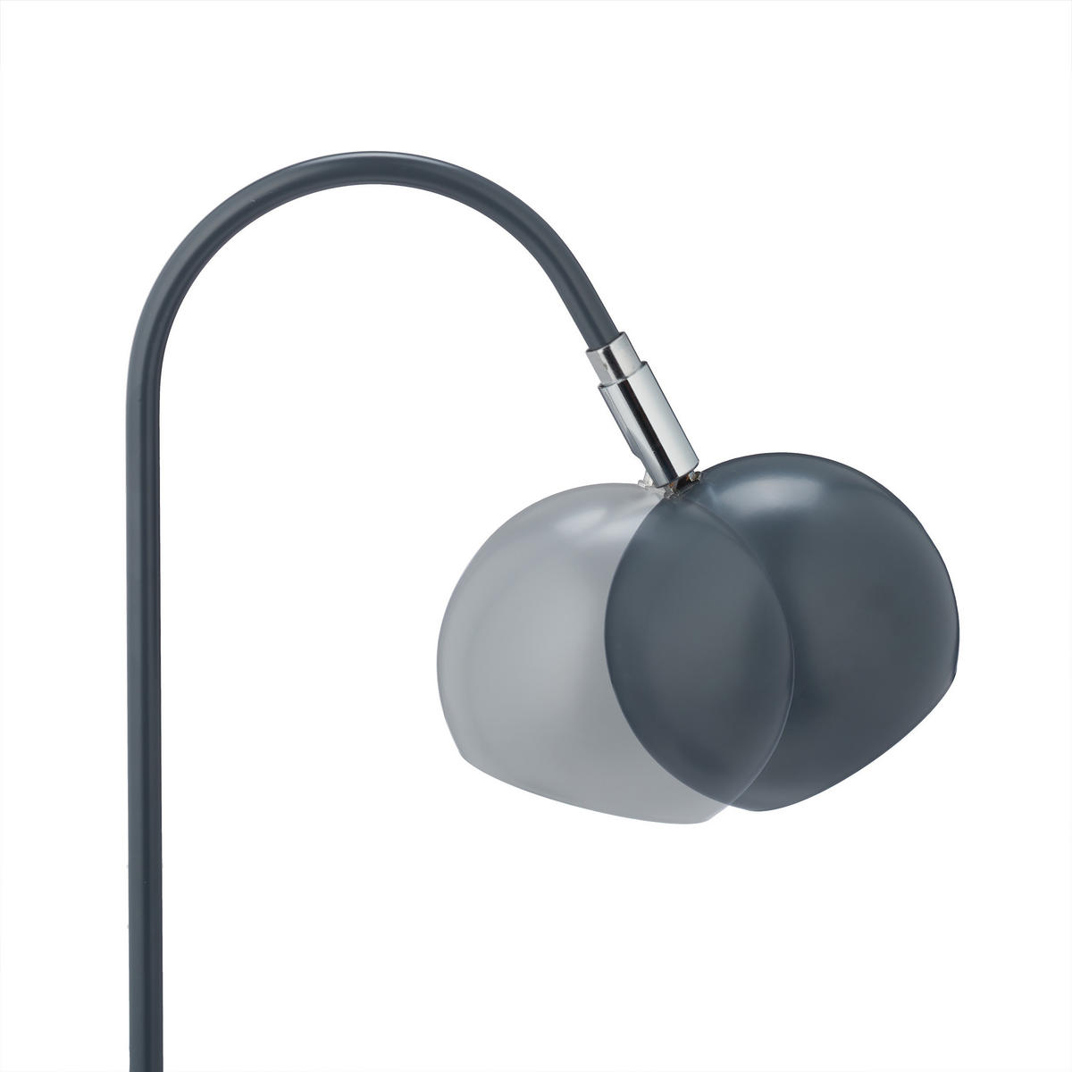 SCHREIBTISCHLAMPE - Grau, Metall (24.5/12/37.5cm) - Relaxdays