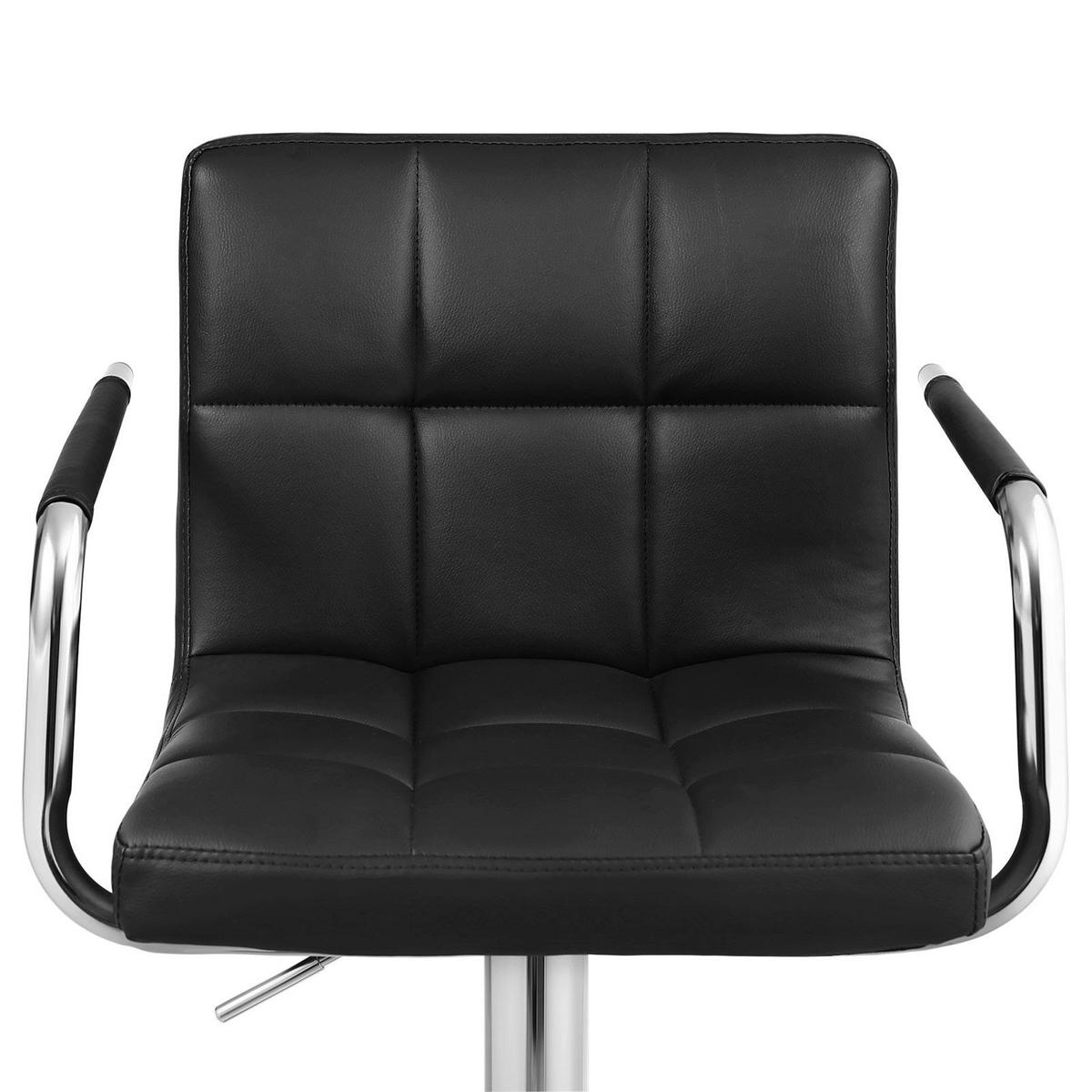 BARSTUHL LEDERIMITAT 2ER-SET - Schwarz, Textil (38/38/44.5cm) - Hansiro