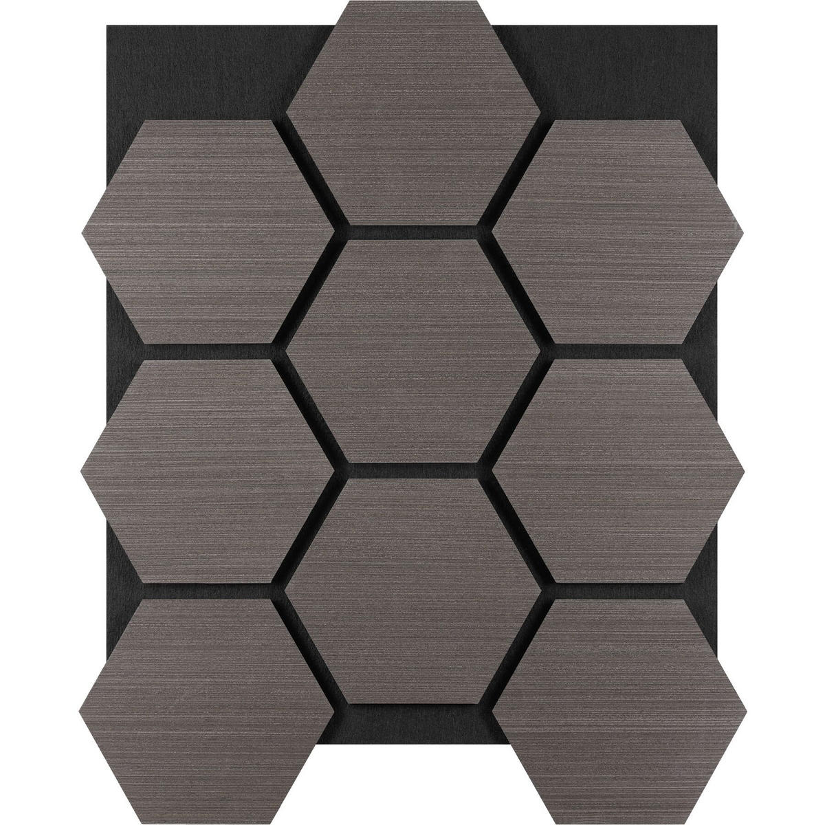 AKUSTIKPANEELE Sonic Shield, je 76 x 62 x 1,8 cm, Größe flexibel anpassbar, Eiche grau - Grau/Silbereichenfarben, Holz (62/1.8/76cm) - tectake