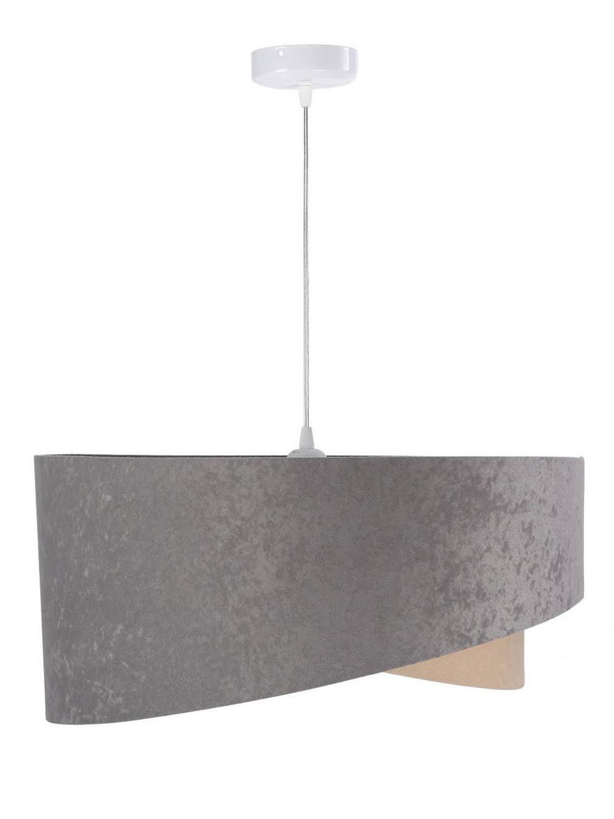 HÄNGELEUCHTE Grau 50/23 cm - Goldfarben, Kunststoff (50/1/23cm) - ONZENO