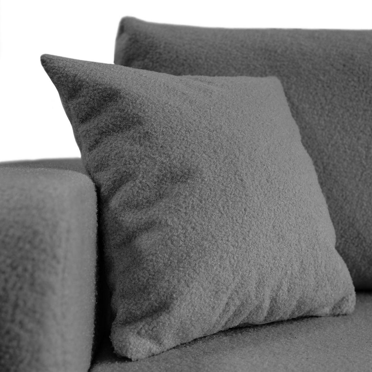 ECKSOFA VESPO L mit Schlaffunktion und Bettkasten - Graphitfarben, Textil (247/143cm) - Lookway