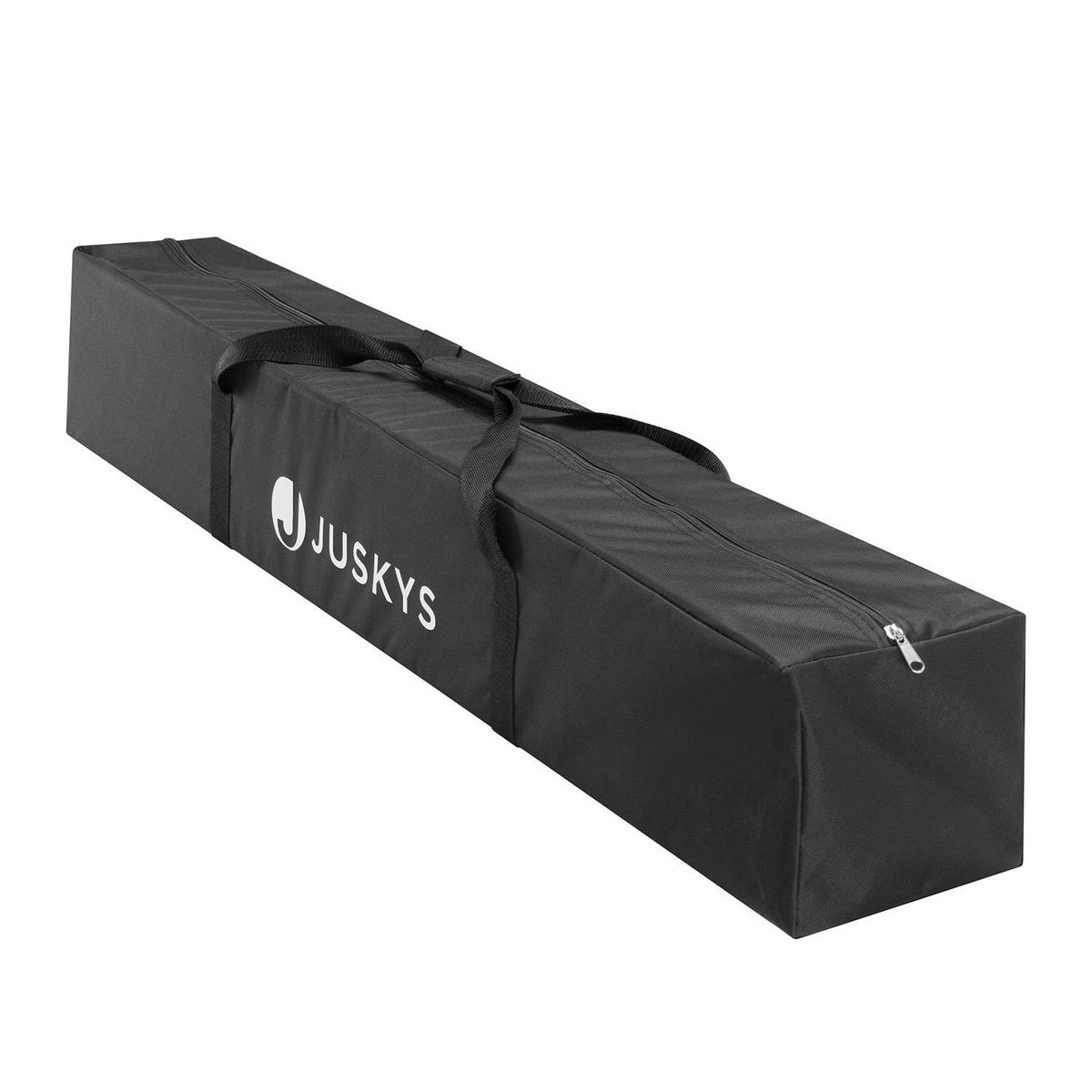 HÄNGEMATTE Paya anthrazit 281x107x96 cm - Grau, Textil/Metall (109/101/279cm) - Juskys