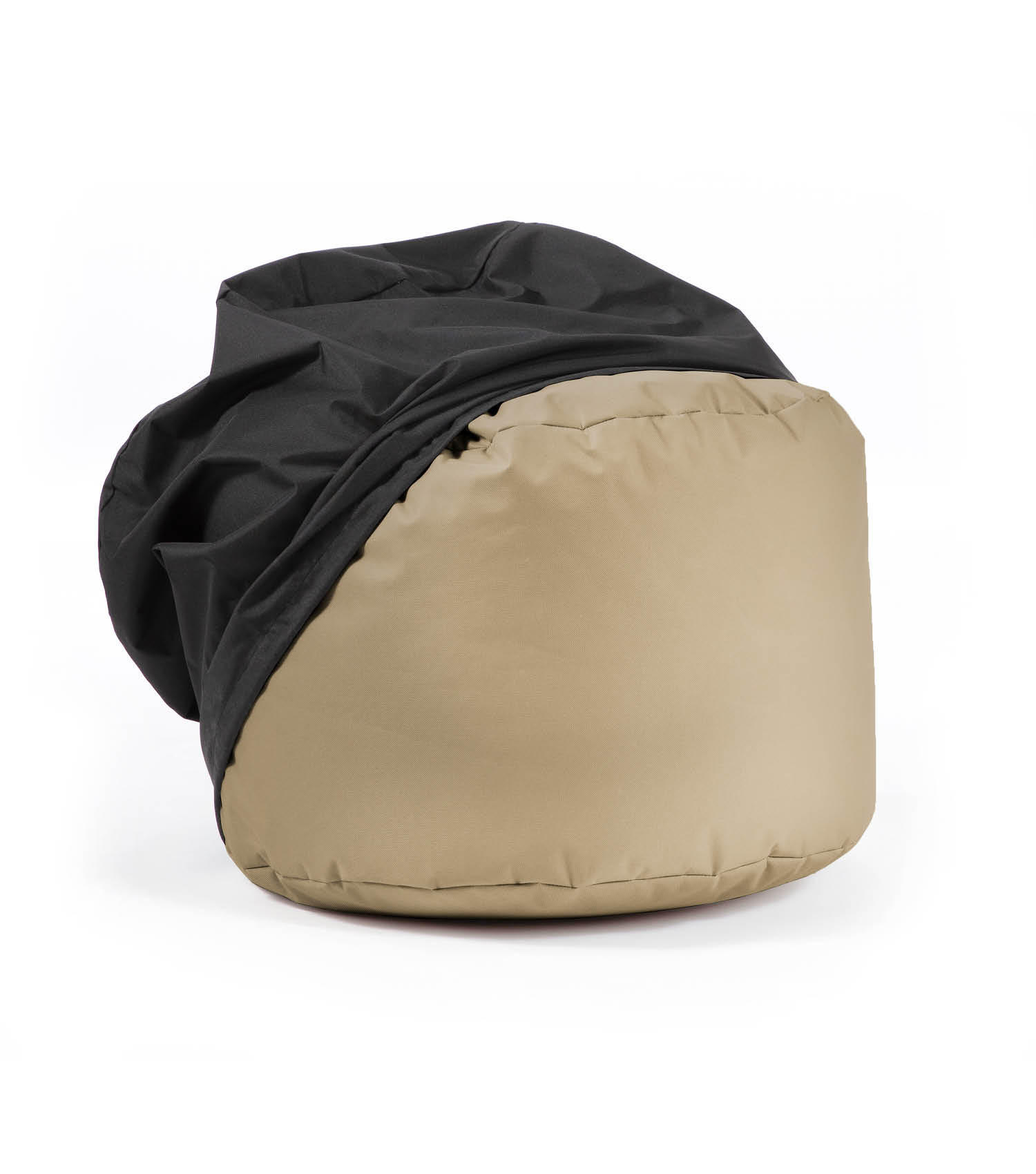 POUF mit Schutzhülle Der Ruhepouf - Beige, Textil (60/40/60cm) - Mokebo