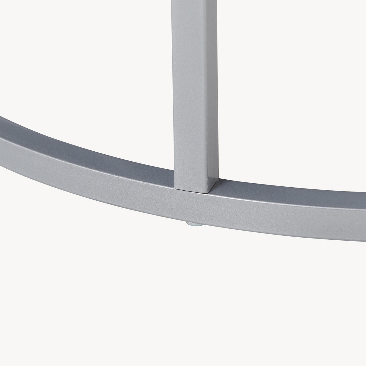 SADA KAVANOVÝCH STOLKŮ Skagen 2dílná 70/70/50 cm - černá/stříbrná, kompozitní dřevo (70/70/50cm) - [en.casa]