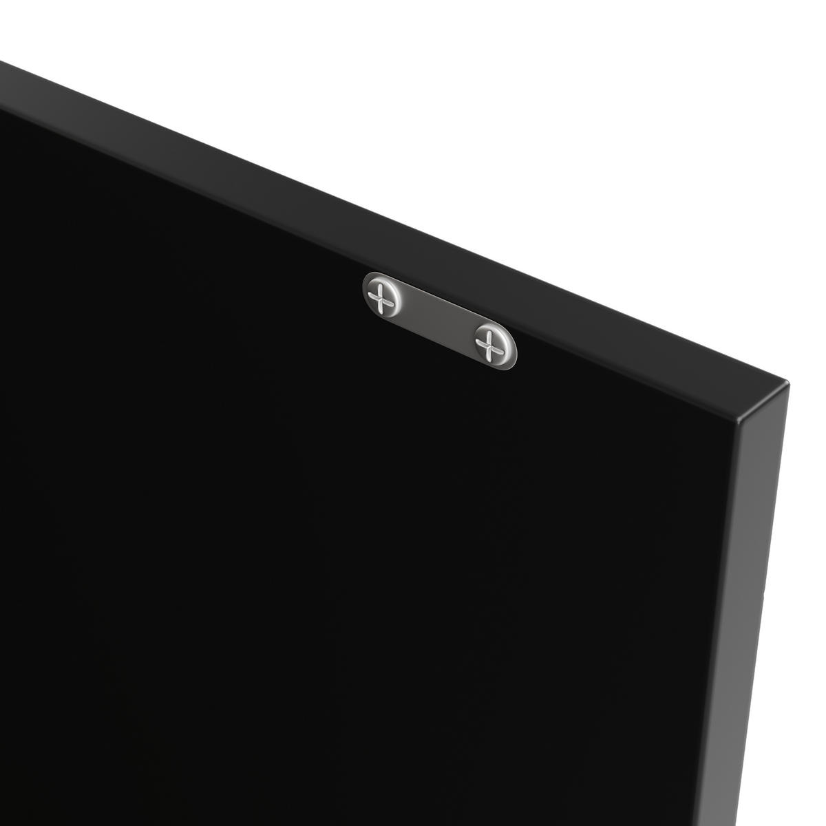 KÜCHENINSEL Schwarz mit drehbaren Regalen & 4 Schubladen (MDF) - Schwarz, Holzwerkstoff (105/102/39cm) - Modfu