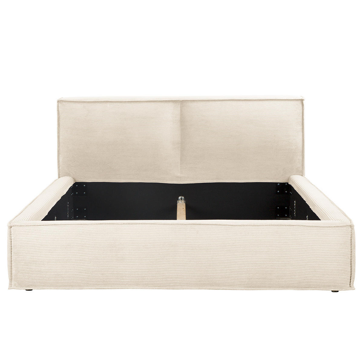 POLSTERBETT - Creme, Textil (140/200cm) - home24