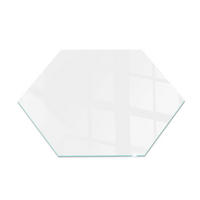 GLASPLATTE für Kamin h40 cm Grau - Grau, Glas (40/40/0.4cm) - ArtPrintCave