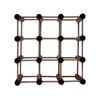 WEINREGAL Vinotega Mod 36x36x24 cm 1x 9 Flaschen Massives Kiefernholz Braun Geölt - Braun, Holz (36/36/24cm) - PROREGAL