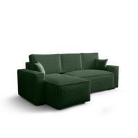 ECKSOFA L AMBRO Poso 14 Links mit Schlaffunktion - Grün, Textil (232/143cm) - Bedante