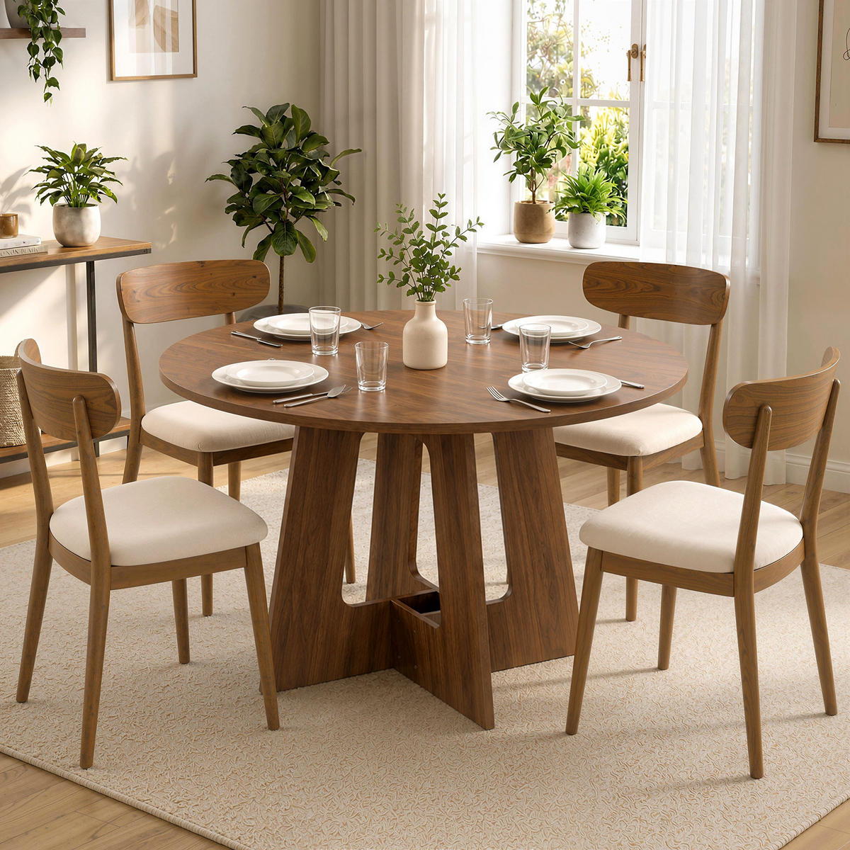 ESSTISCH Braun 1 Stück - Braun, Kunststoff (110/110/73.5cm) - GiPP
