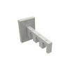 TRÄGER FÜR INNENLAUFSTANGEN 14x35 mm, Smartline 3-läufig, Weiß - Weiß, Metall (10/6.5/4.5cm) - INTERDECO
