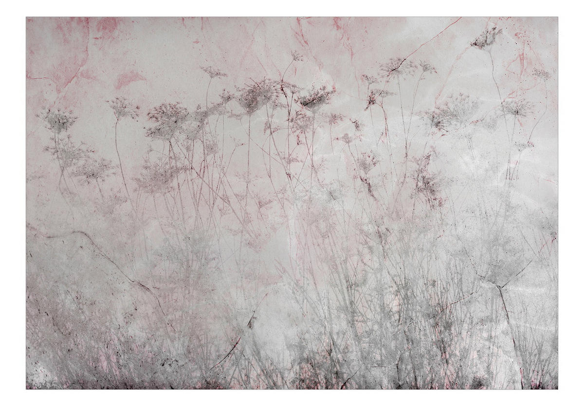 VLIESTAPETE Grau 200/140 cm - Pink/Grau, Textil (200/1cm) - KUNSTLOFT