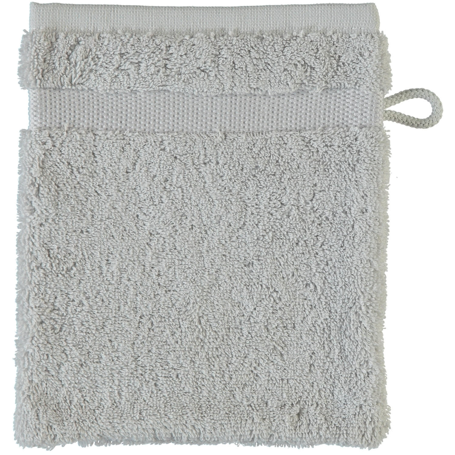 Rhomtuft Waschlappen Grau 16x22 cm