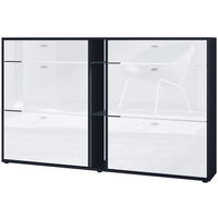 SCHUHSCHRANK Today Fronten in Weiß Hochglanz - Weiß Hochglanz, Holzwerkstoff (155.5/95/28cm) - Vladon