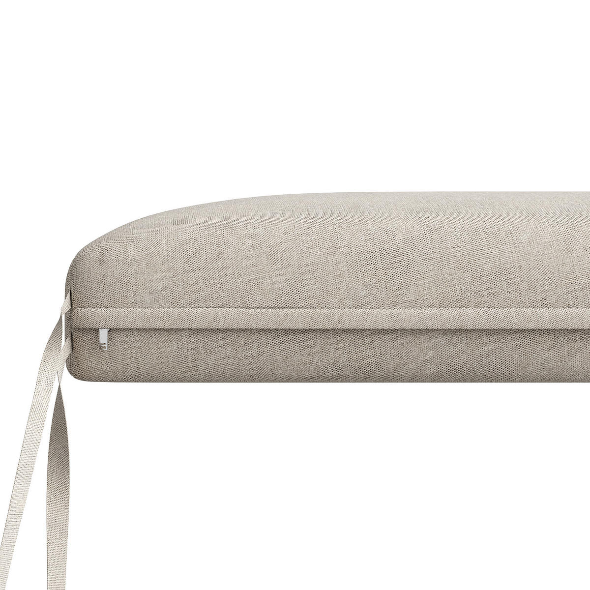 GARTENMÖBEL 114.5x61x67cm beige aus Metall und Olefin - Beige, Metall - Modfu