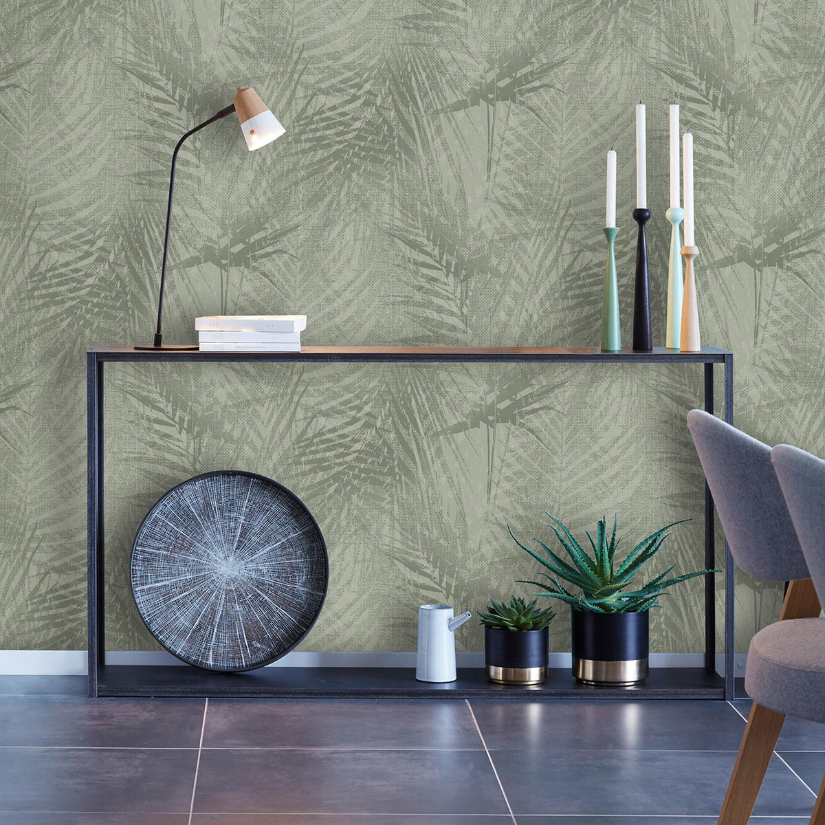 VLIESTAPETE Pure nature 1000x53cm - Grün, Papier/Kunststoff (53/1000cm) - Superfresco Easy