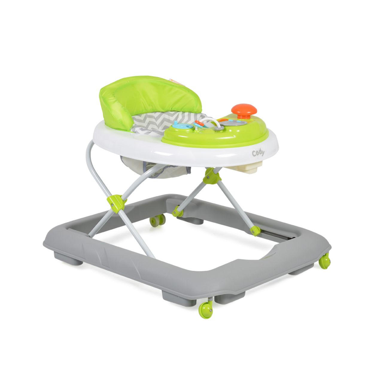 LAUFHILFE Cody grün höhenverstellbar Musikfunktion Spielcenter Stopper - Limette, Kunststoff (57/50/68cm) - Cangaroo