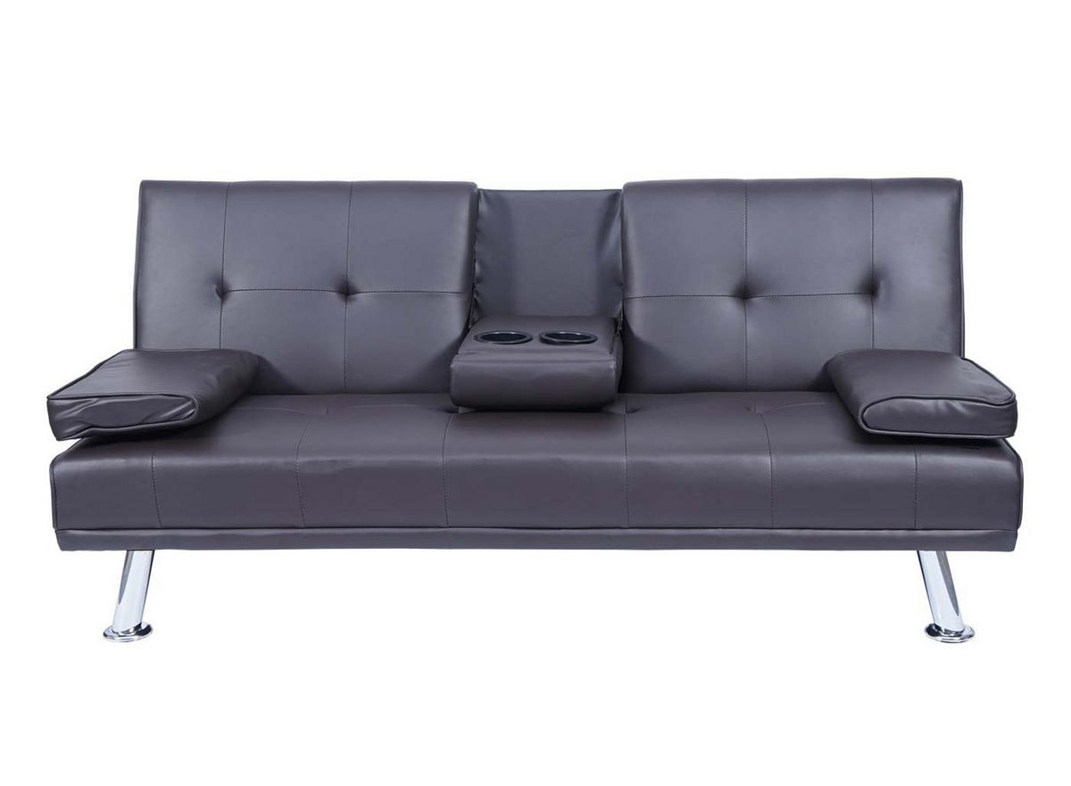 3ER-SOFA Braun - Braun, Textil (166/77/81cm) - MCW
