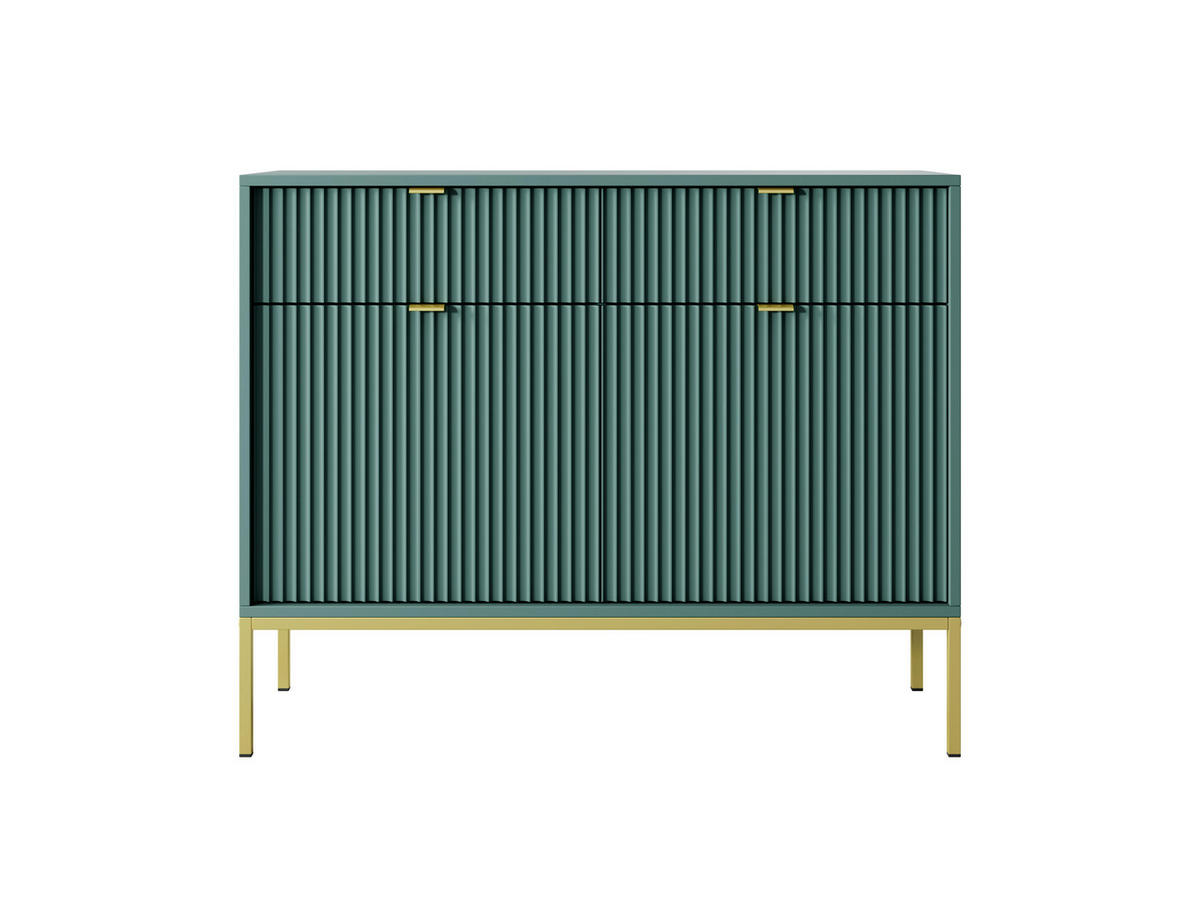 SIDEBOARD GRÜN - Grün, Holzwerkstoff (104/83/39cm) - FURNLUX