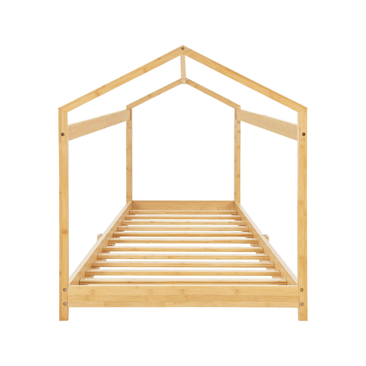 HAUSBETT Vindafjord - Naturfarben, Holz (90/200cm) - [en.casa]