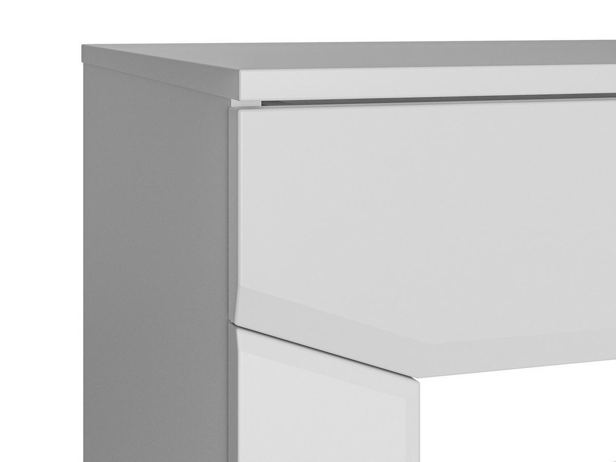 SCHREIBTISCH Terni silbergrau 117 / 51 / 79cm - Silberfarben/Grau, Holz/Holzwerkstoff (51/117/79cm) - Feldmann-Wohnen