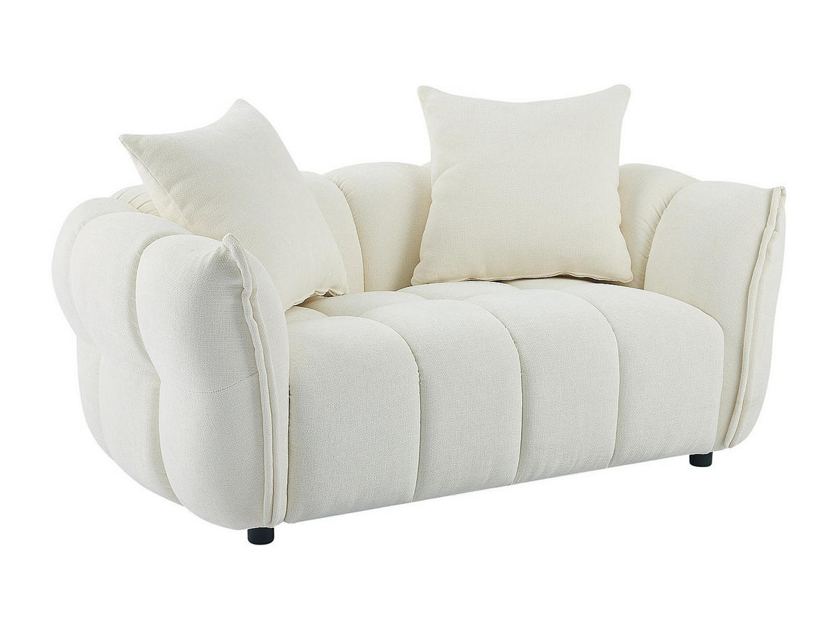 SOFA - 2 Personen - stoff - gebrochenes weiß Kimaca - Weiß, Textil (164/69/96cm) - Vente-Unique