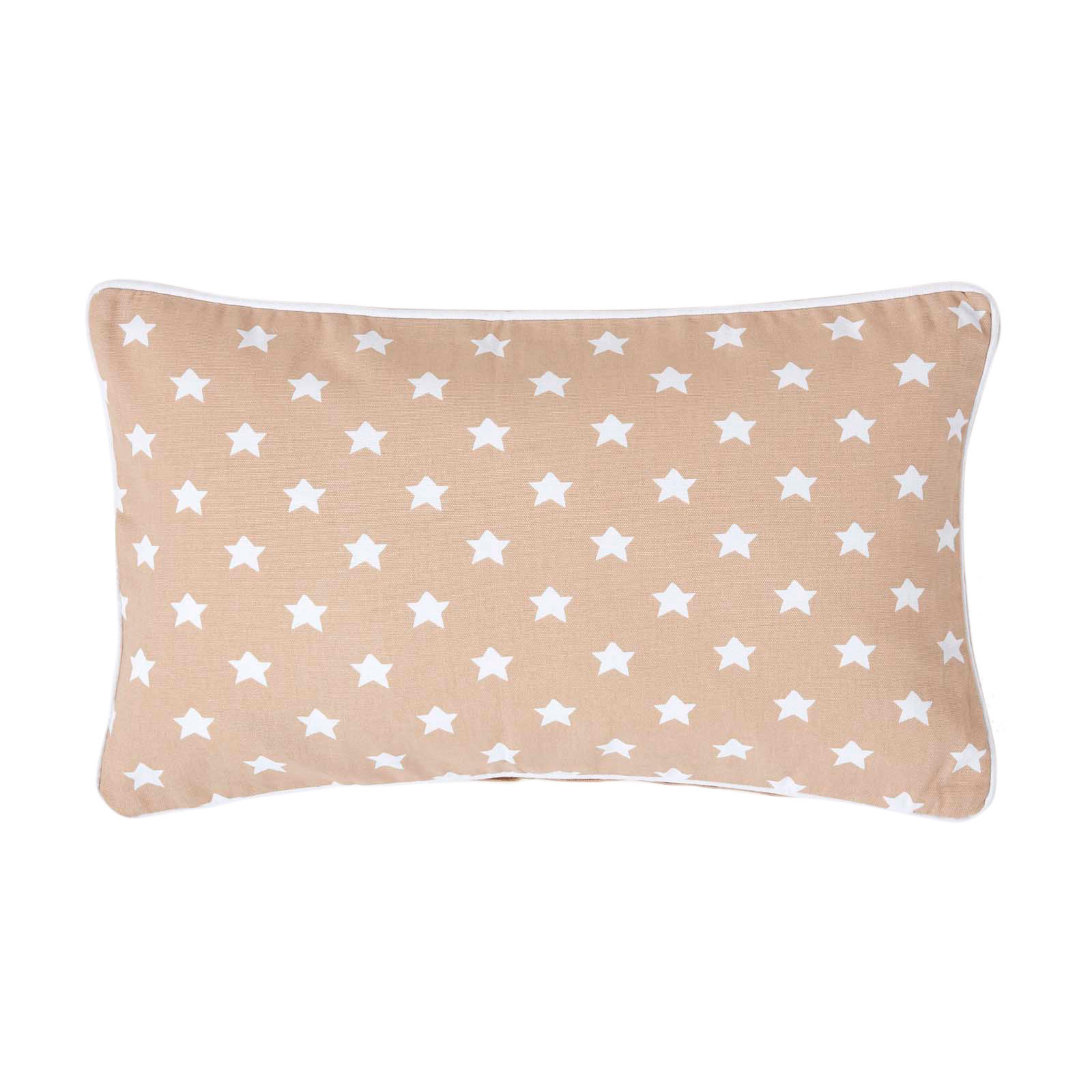 KISSENHÜLLE Sterne 30/50 cm, 100% Baumwolle - Beige, Textil (30/50cm) - Homescapes
