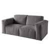 2-SITZER SOFA - Schwarz/Grau, Textil (190/75/96cm) - home24