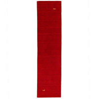 NATUR TEPPICH LÄUFER INDO NEPAL GABBEH SHIVA - Rot, Textil (70/140cm) - Pergamon
