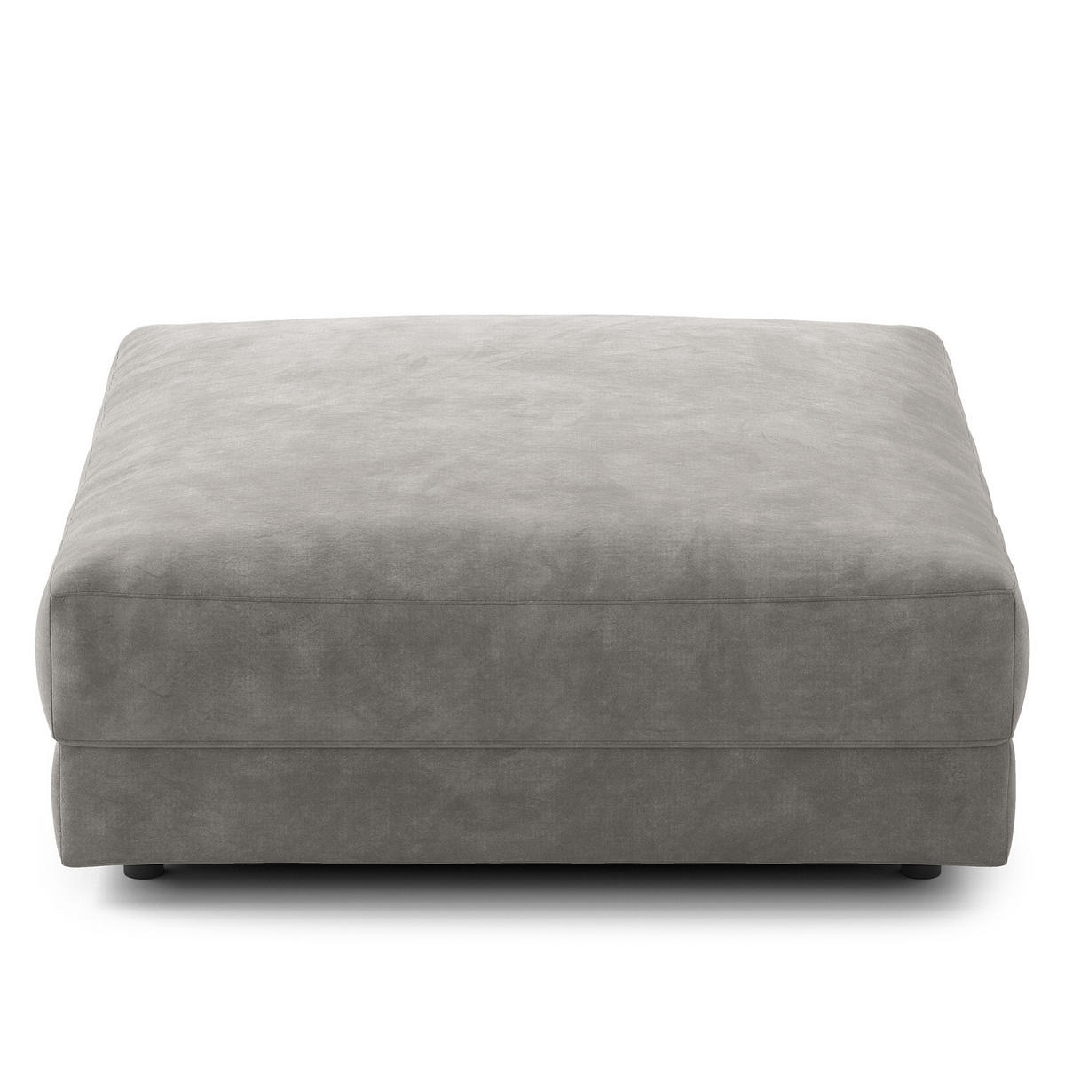 POLSTERHOCKER - Schwarz/Grau, Kunststoff/Textil (105/38/117cm) - home24