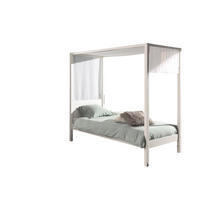 HIMMELBETT Katerína 208x191x98 aus Massivholz in Weiß - Weiß, Holz (90/200cm) - 58aufmkessel