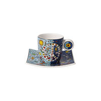 ESPRESSOTASSE James Rizzi - Give Peace a Chance, Fine Bone China, Bunt, 0.1 L - Multicolor, Keramik (0.1L) - Goebel