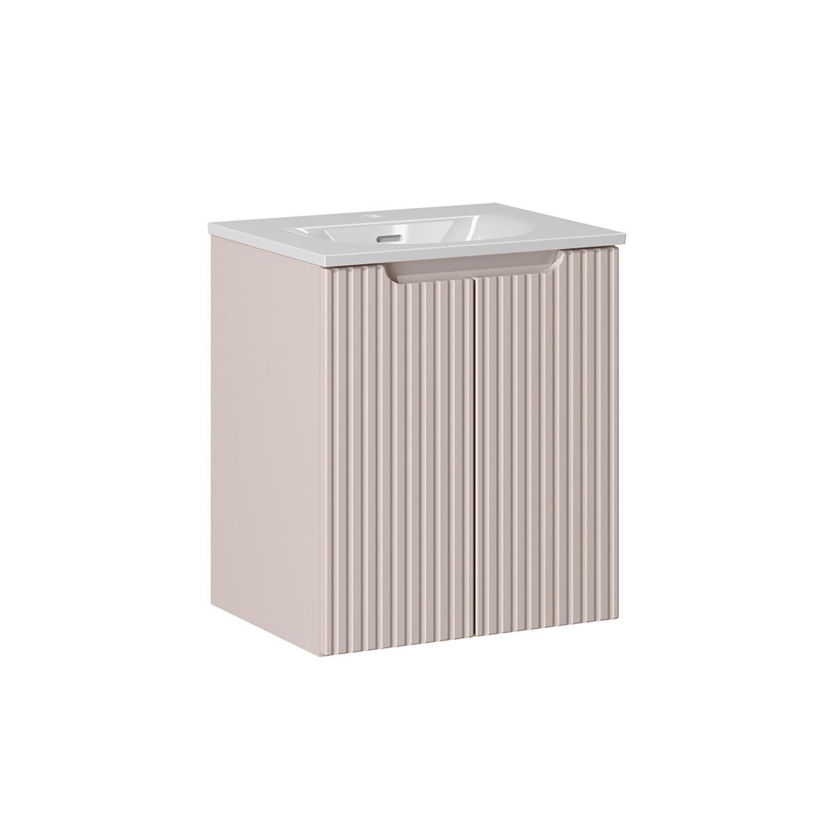 WASCHTISCH 50cm Riva Kaschmir - Beige, Holzwerkstoff (50/57/40cm) - Petits-meubles