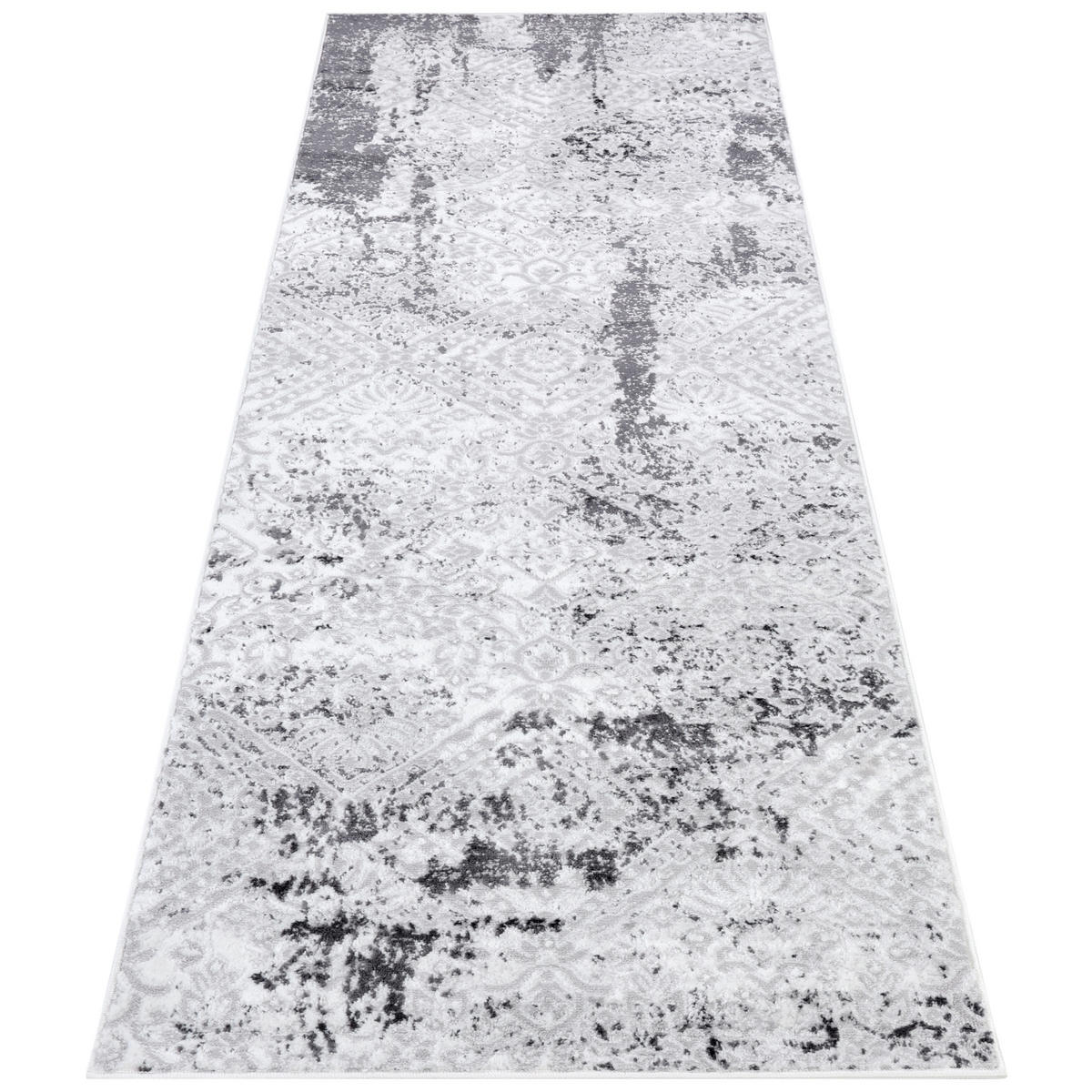 TEPPICHLÄUFER SKY hellgrau vintage 120/200 cm - Hellgrau, Textil (120/200cm) - Tapiso
