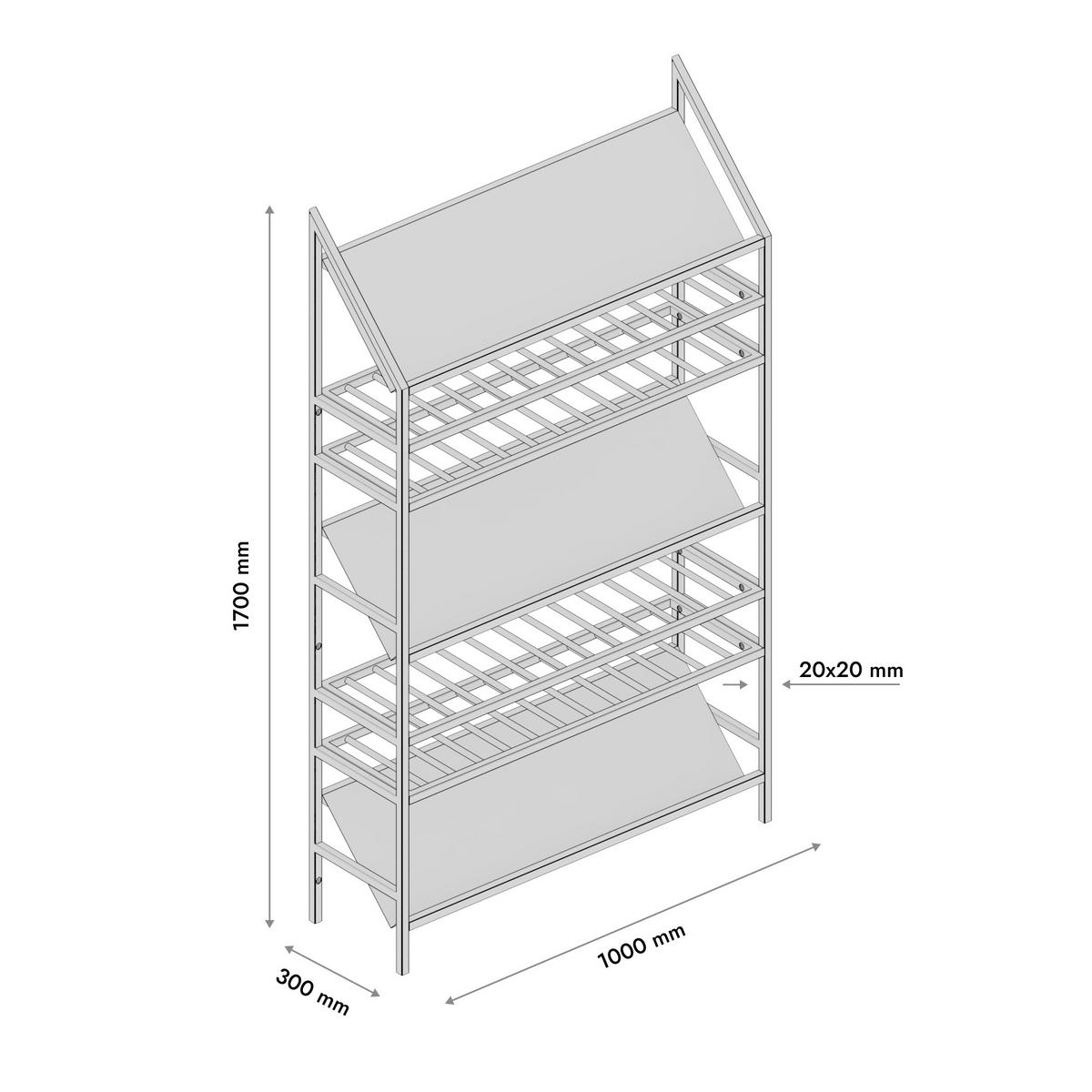 WEINREGAL für 91 Flaschen aus Metall, schwarz Alsace - Schwarz, Metall (100/170/30cm) - Metalo Pro