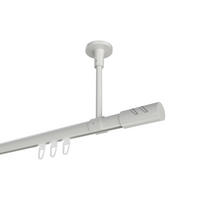 INNENLAUF-GARDINENSTANGEN-SET Sonette Zoena 160 cm, 1-läufig, 20 mm Ø Weiß - Weiß, Metall (160cm) - INTERDECO