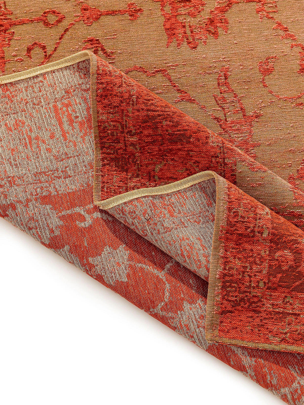 FLACHGEWEBETEPPICH Frencie Rot 120x180 cm - Rot, Textil (120/180cm) - benuta Nest