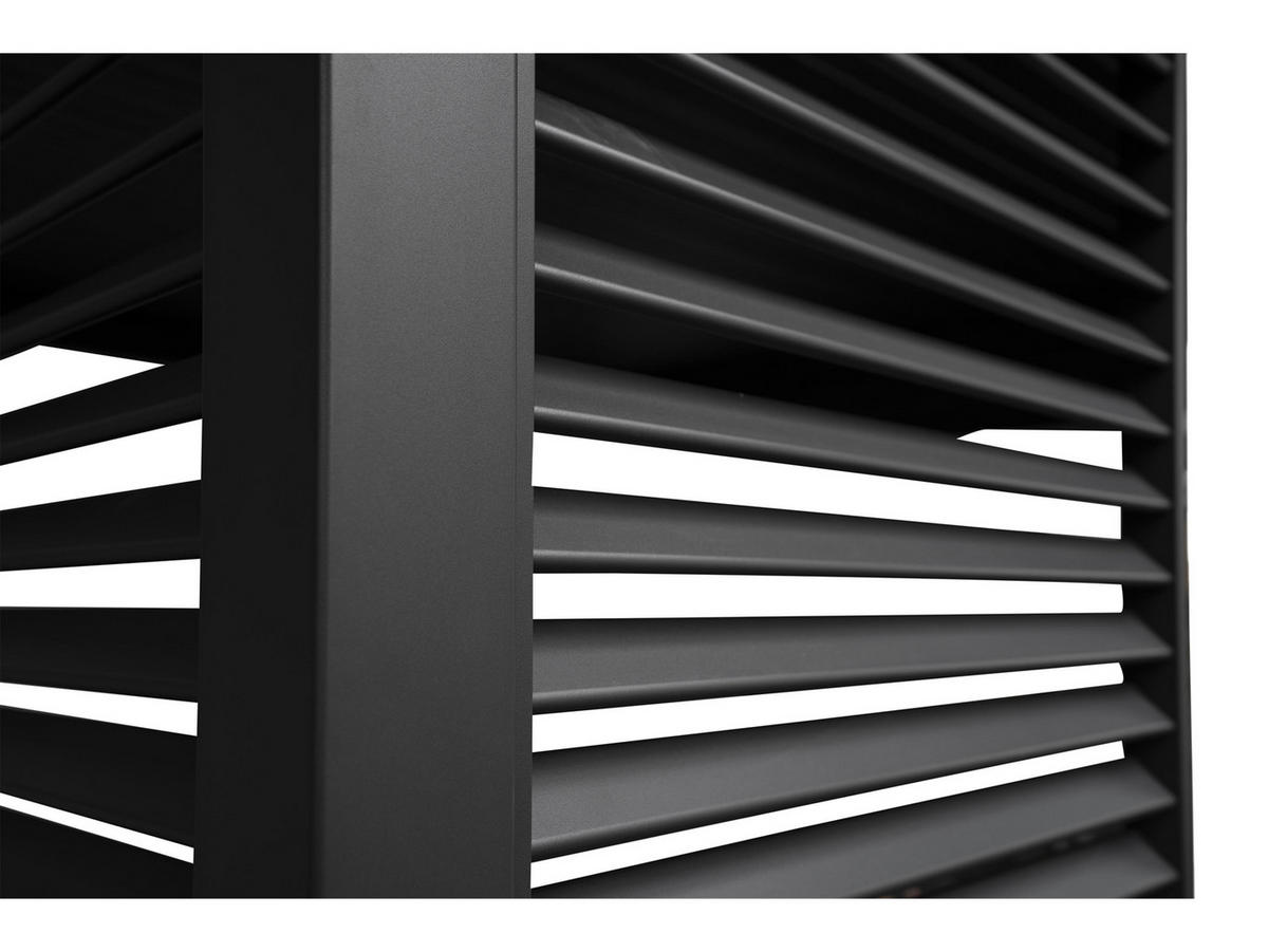 PERGOLA-SEITENWAND Mirador für 3 m Pergola Classic und Deluxe Anthrazit - Anthrazit, Kunststoff (93/6/238.5cm) - Green Spirit