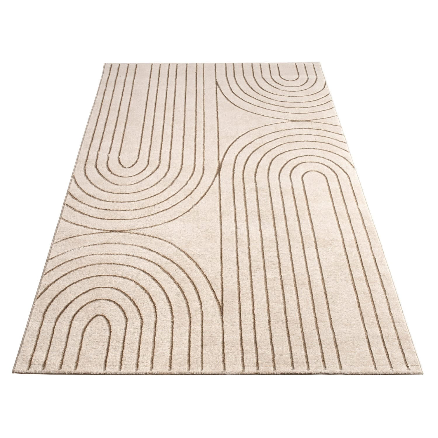 KURZFLORTEPPICH 200/290 cm Tuana 215 - Creme, Kunststoff (200/290cm) - Paco Home