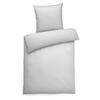 BETTWÄSCHE 135x200 Interlock Jersey Bettbezug einfarbig Baumwolle Grau Uni - Made in Germany - Grau, Textil (135/200cm) - Carpe Sonno