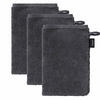 WASCHLAPPEN Unisex Doubleface Grau 3er Pack Baumwolle - Dunkelgrau, Textil (22/16cm) - Joop!