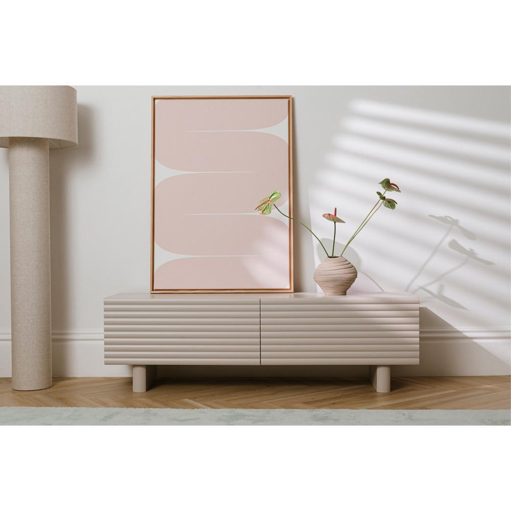 LOWBOARD Torino mit 2 Türen, 150 cm, Kaschmir - Kaschmir, Holzwerkstoff (150/46/37cm) - Beautysofa